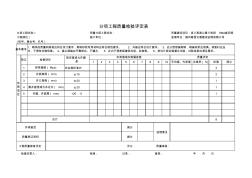 涵洞分项工程质量检验评定表