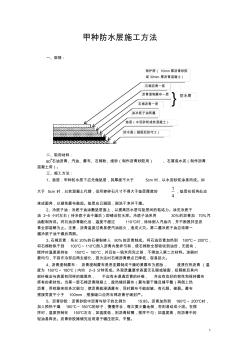 甲种防水层施工方法