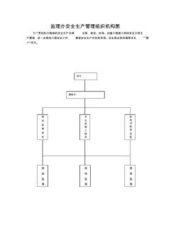 监理办安全生产管理组织机构