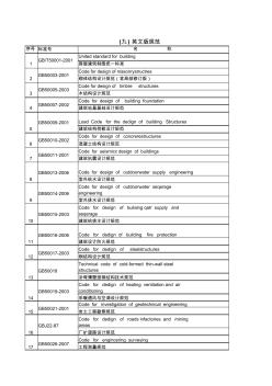 目錄二(九)英文版規(guī)范建筑工程設(shè)計(jì)施工規(guī)范必備