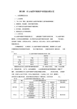 矿山地质环境保护与恢复治理方案编写指南(三)