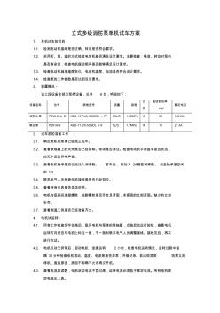 立式多級(jí)消防泵單機(jī)試車方案