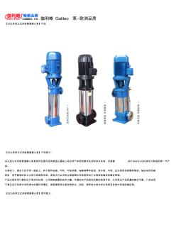 立式多级管道离心泵型号及参数 (3)