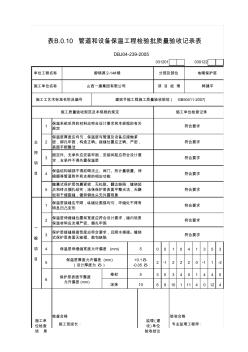 管道和设备保温工程检验批质量验收记录表 (2)