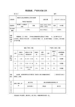 管道强度、严密性试验记录 (2)