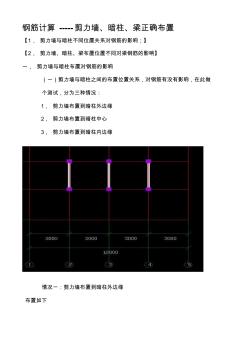 精编钢筋计算--剪力墙暗柱梁资料