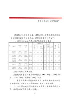 绵阳市国土资源局国有建设用地使用权拍卖出让公告