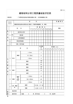 绿1-1-2_1植物材料分项工程质量检验评定表