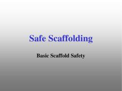 脚手架安全SafeScaffoldingSlideShow