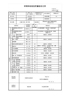 02020101_砖砌体检验批质量验收记录(范例)