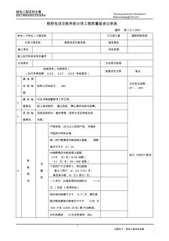 0401_程控電話交換系統(tǒng)分項(xiàng)工程質(zhì)量驗(yàn)收記錄表