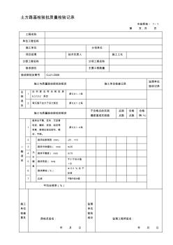 110982-城镇道路工程(CJJ1-2008)检验批质量检验记录表格