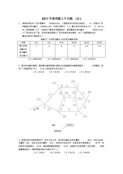 2011年案例题上午试题(全)