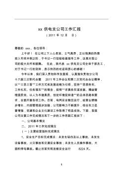 2011年领导检查汇报材料