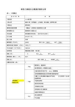 2017.05獨(dú)立9層綠色三星級(jí)商務(wù)辦公樓造價(jià)指標(biāo)分析-地上及地下--高層解析