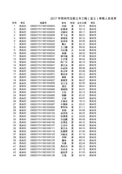 2017年注冊土木工程師巖土