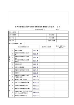 2019年【管理精品】室内采暖管道及配件安装工程检验批质量验收记录(共2页)