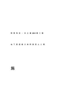 2019年阿奎利亚大体积混凝土施工组织设计方案