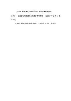 3275民用建筑工程造价及三材消耗量参考指标1