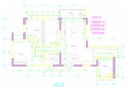 90平米小户型家庭装修平面图CAD图纸