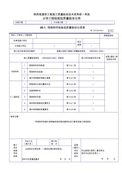 A2014預(yù)制構(gòu)件檢驗(yàn)批質(zhì)量驗(yàn)收記錄表