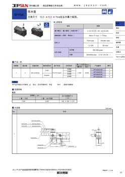 ALPS超小型防水检测开关SPVQ6系列选型手册