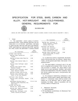 ASTMA29-2007(中文版)热锻及冷加工碳素钢和合金钢棒一般要求的标准规范