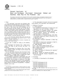 ASTMA795-2000防火用黑色及熱浸鍍鋅的焊接和無縫鋼管