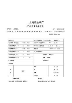 BV线检验报告