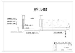 B电站取水口示意图