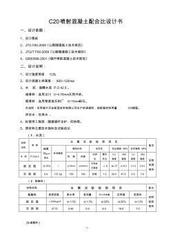 C20喷射混凝土配合比 (2)