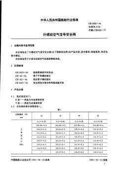 CB3022-94外螺纹空气信号安全阀