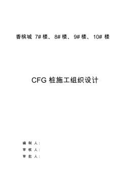 CFG桩基础施工组织设计 (3)