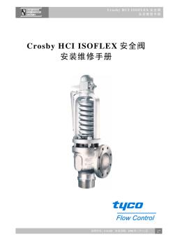 CROSBYHCI安全閥安裝維護(hù)手冊(cè)