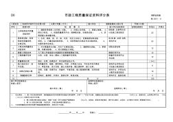 D6(施2001-6)市政工程質(zhì)量保證資料評分表