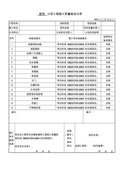 DB23装饰工程检验批资料-全套