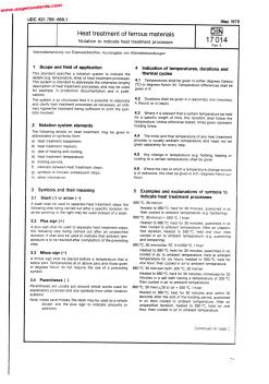 DIN17014-3-1976钢铁材料的热处理.第3部分热处理工艺指示标记