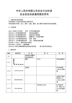 GAT74-94安全防范系统通用图形符号