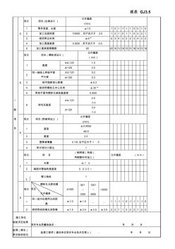 GJ3.5鋼結(jié)構(gòu)零部件加工續(xù)表2