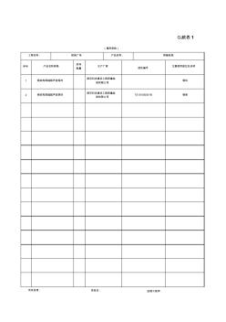 GJ統(tǒng)表1_質(zhì)量合格證明文件、檢測報告、復(fù)試報告匯總表(焊縫檢測)