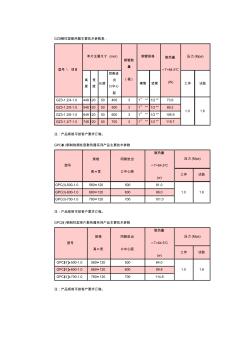 GZS钢柱型散热器主要技术参数表