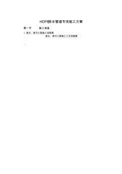 HDPE排水管道专项施工方案(20200928190323)