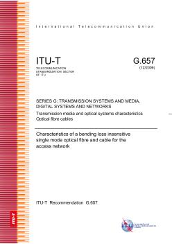 ITU-TG657光纖電子版標(biāo)準(zhǔn)