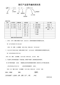 LED產(chǎn)品型編碼規(guī)則(20201016204552)