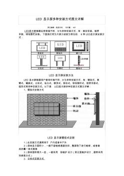 LED显示屏多种安装方式图文详解