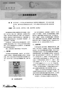 LED顯示屏模擬組件