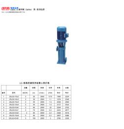 LG型高層建筑多級(jí)給水泵產(chǎn)品及價(jià)格