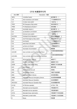 OTIS電梯部件代