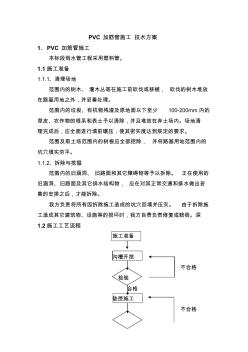 PVC加筋管施工技術(shù)方案[1]