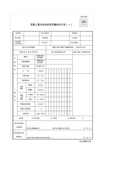 SG-T004_混泥土灌注桩检验批质量验收记录(一)